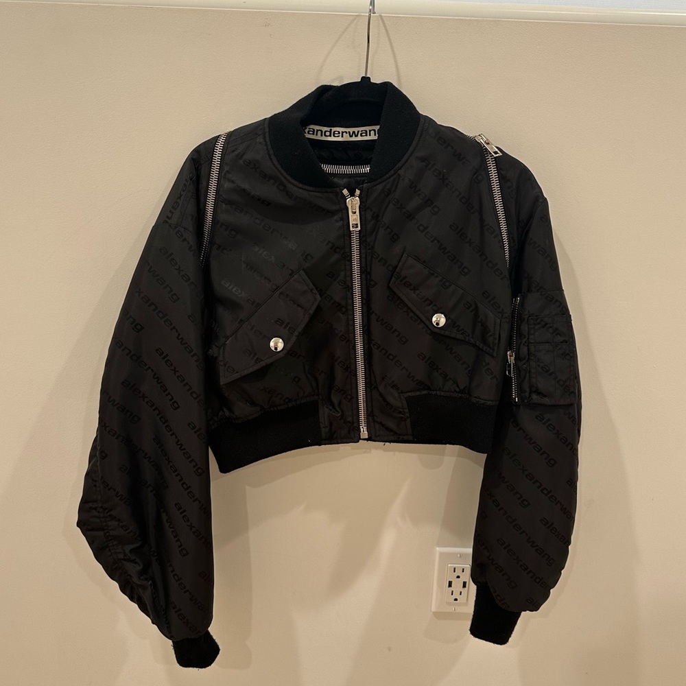 Alexander Wang Cropped Bomber